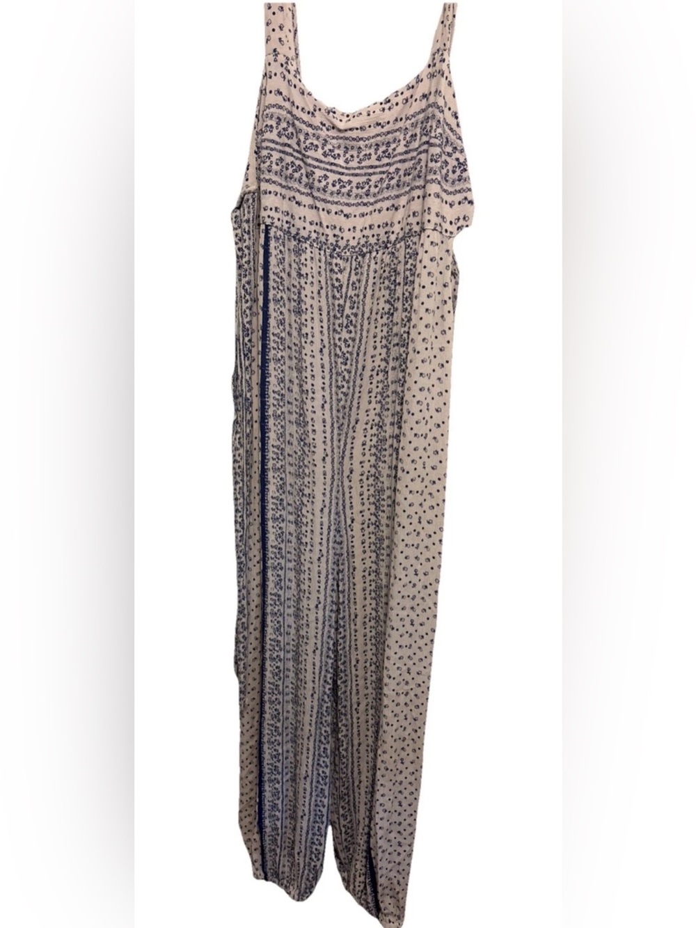 Free People Movement Jumpsuit Size Large Throw and Go Harlem Style Leg Floral